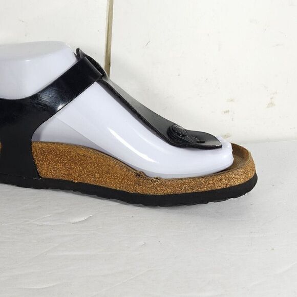 Birkenstock Women's Kairo US5 EU36 Black Birko-flor Flat Thong slingback Sandals - Picture 15 of 16